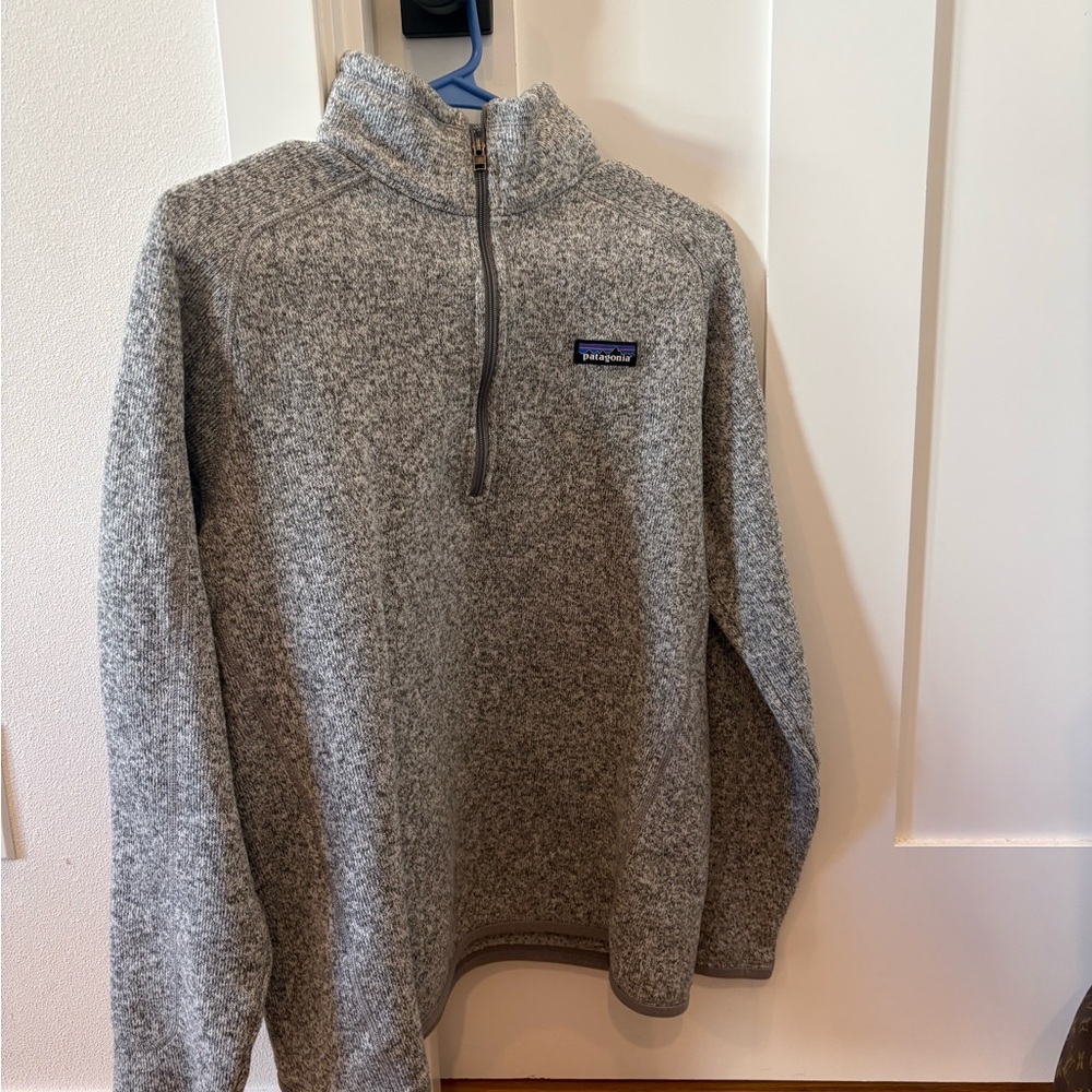 Patagonia Women's 1/4 Zip Gray Large